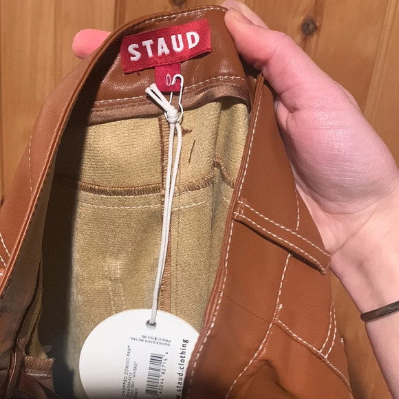 New STAUD domino faux leather pants - Picture 5 of 8